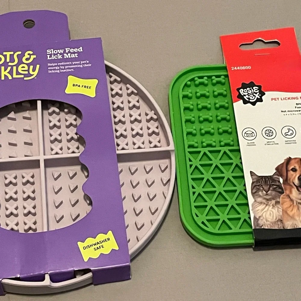 Boots & Barkley + Rosie Rex Pet Lick Mats - Purple & Green